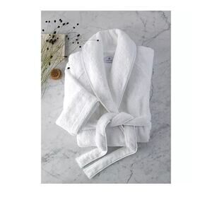 Matouk Cairo Robe White Cotton Terry - Size XL (New)